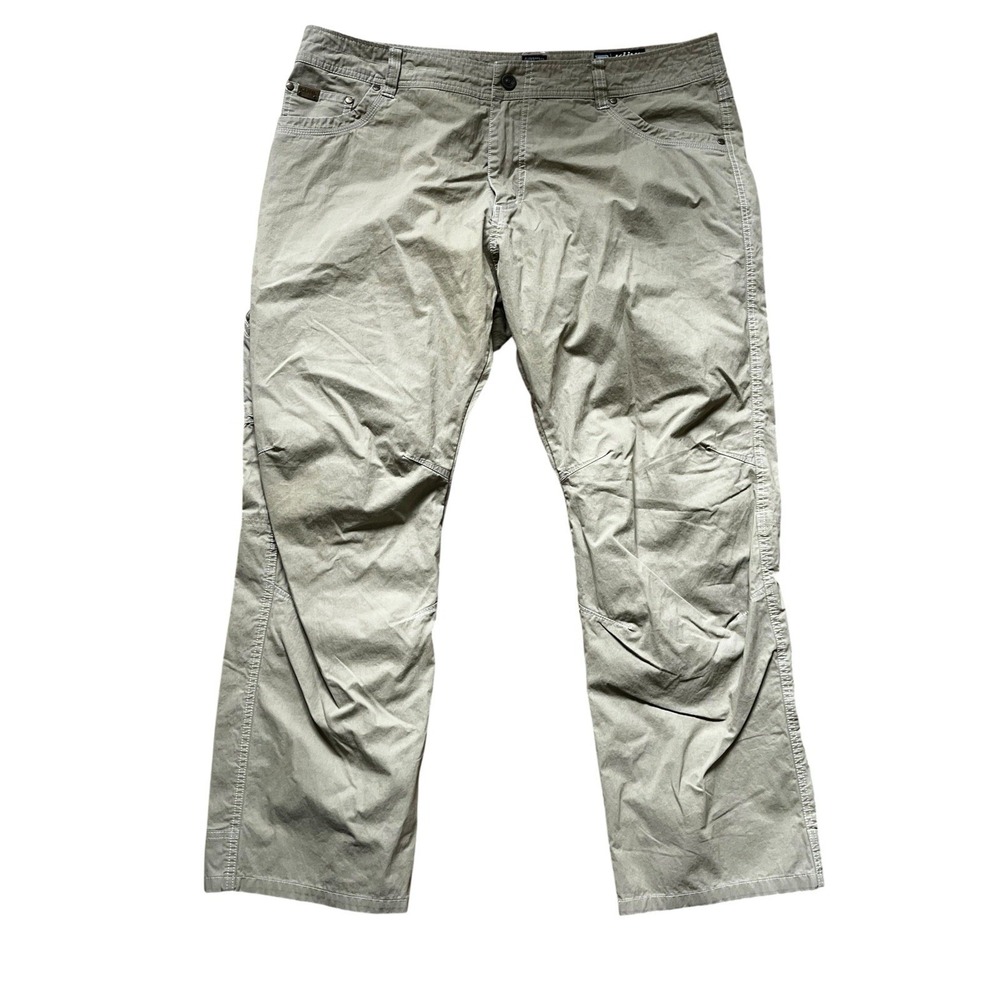 Kuhl Revolvr Pants Mens 40x30  Khaki Vintage Patina Outdoor Hiking Stretch Beige